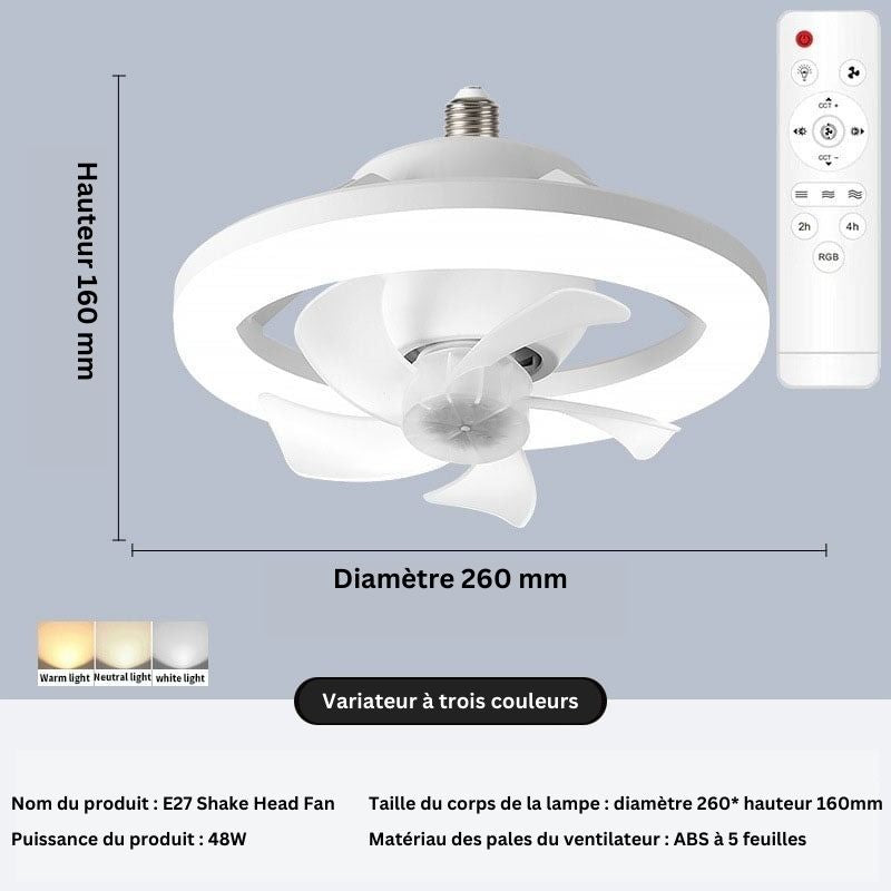 Ventilateurs de Plafond avec Lumières 48W (PROMO -40%)