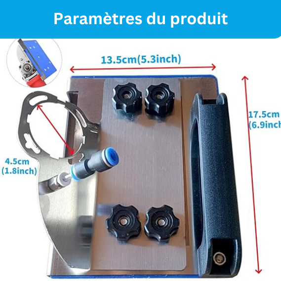 Outil de chanfreinage des carreaux à 45 degrés