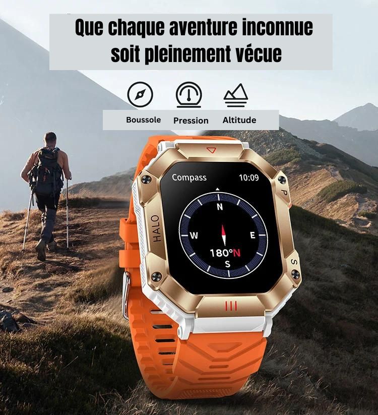 Montre Intelligente Multifonctionnelle Étanche et Antichute