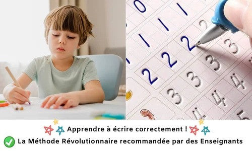 4 Cahiers d'écriture réutilisables + cadeau offert: MagicPen™