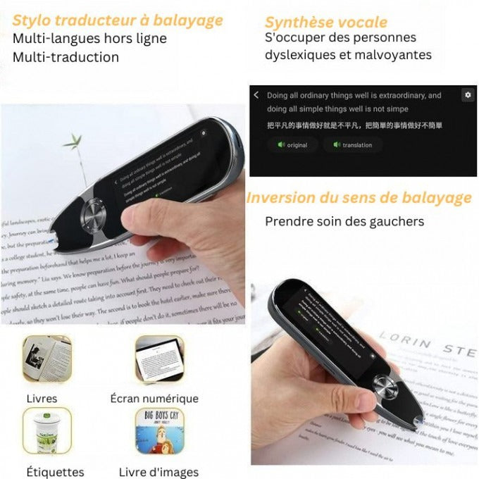 Stylo Scanner, Traducteur Vocal Et Textuel