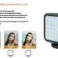 Kit de microphone vidéo professionnel avec trépied et lumière LED (PROMOTION -50%)