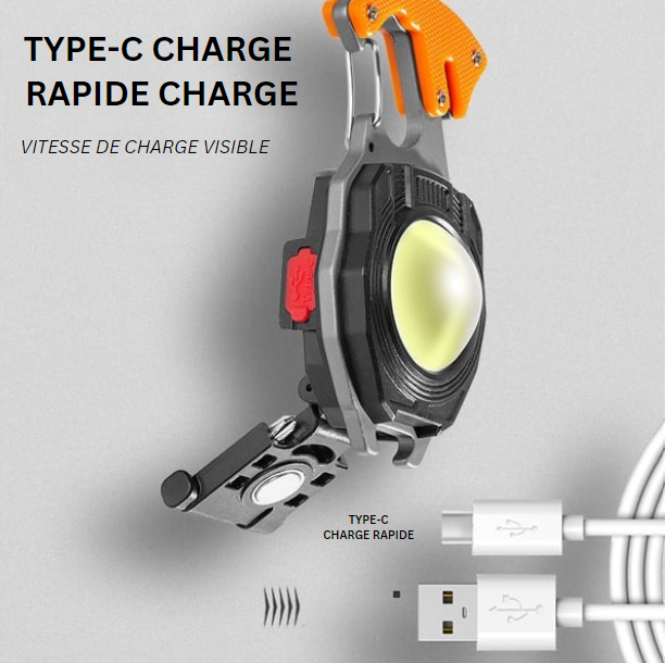 PORTE-CLÉS LUMINEUX MULTIFONCTIONNEL